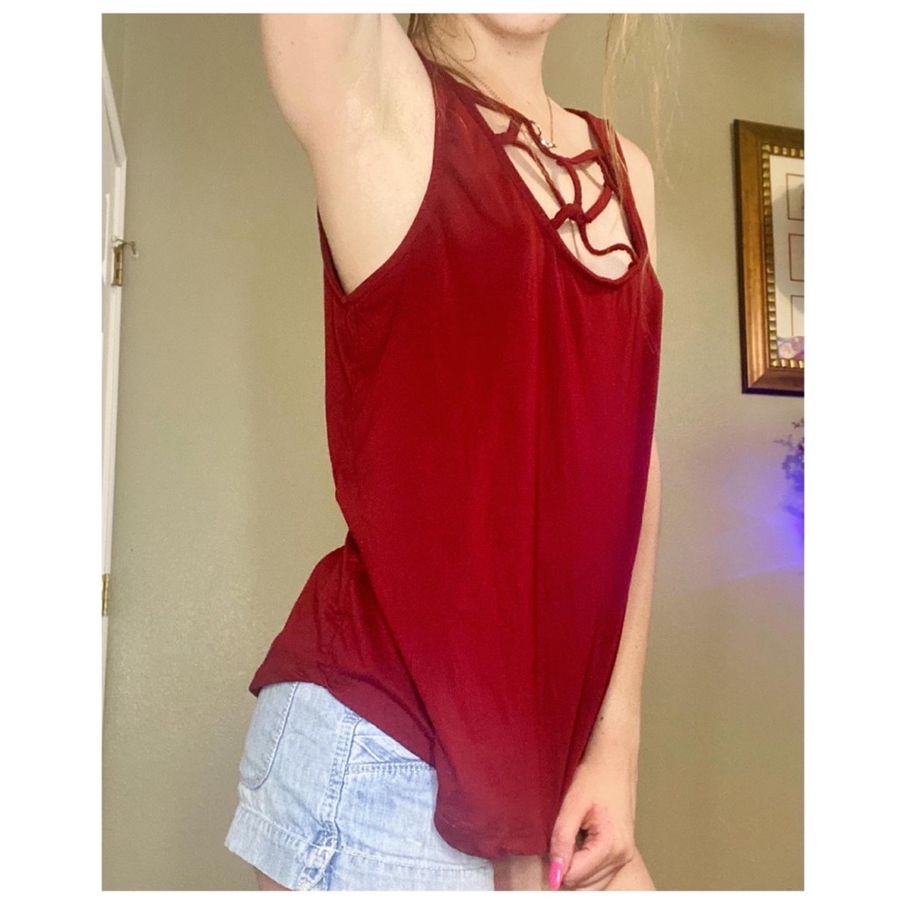 wishful park maroon shirt